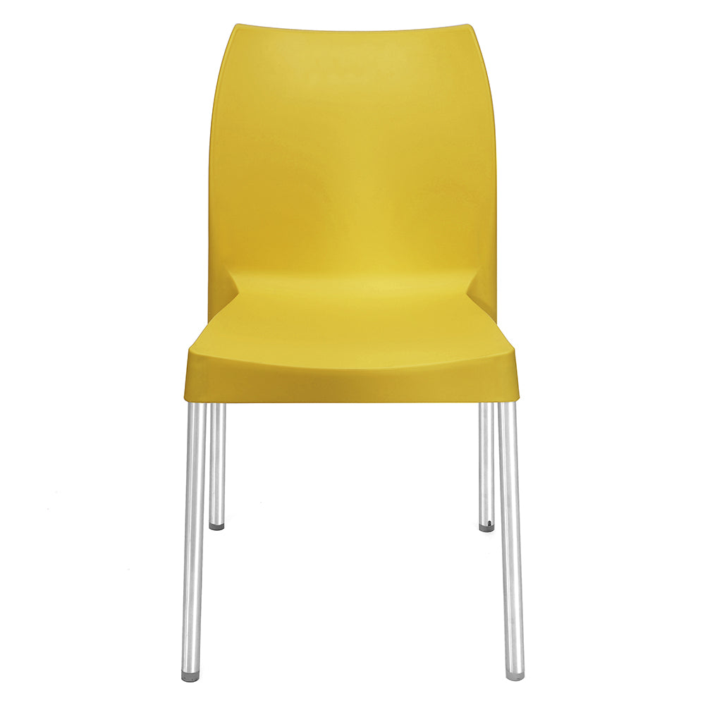 Nilkamal Novella 07 Plastic Armless Chair (Mustard Yellow) - Nilkamal | VK Furniture & Electronics Mangalore