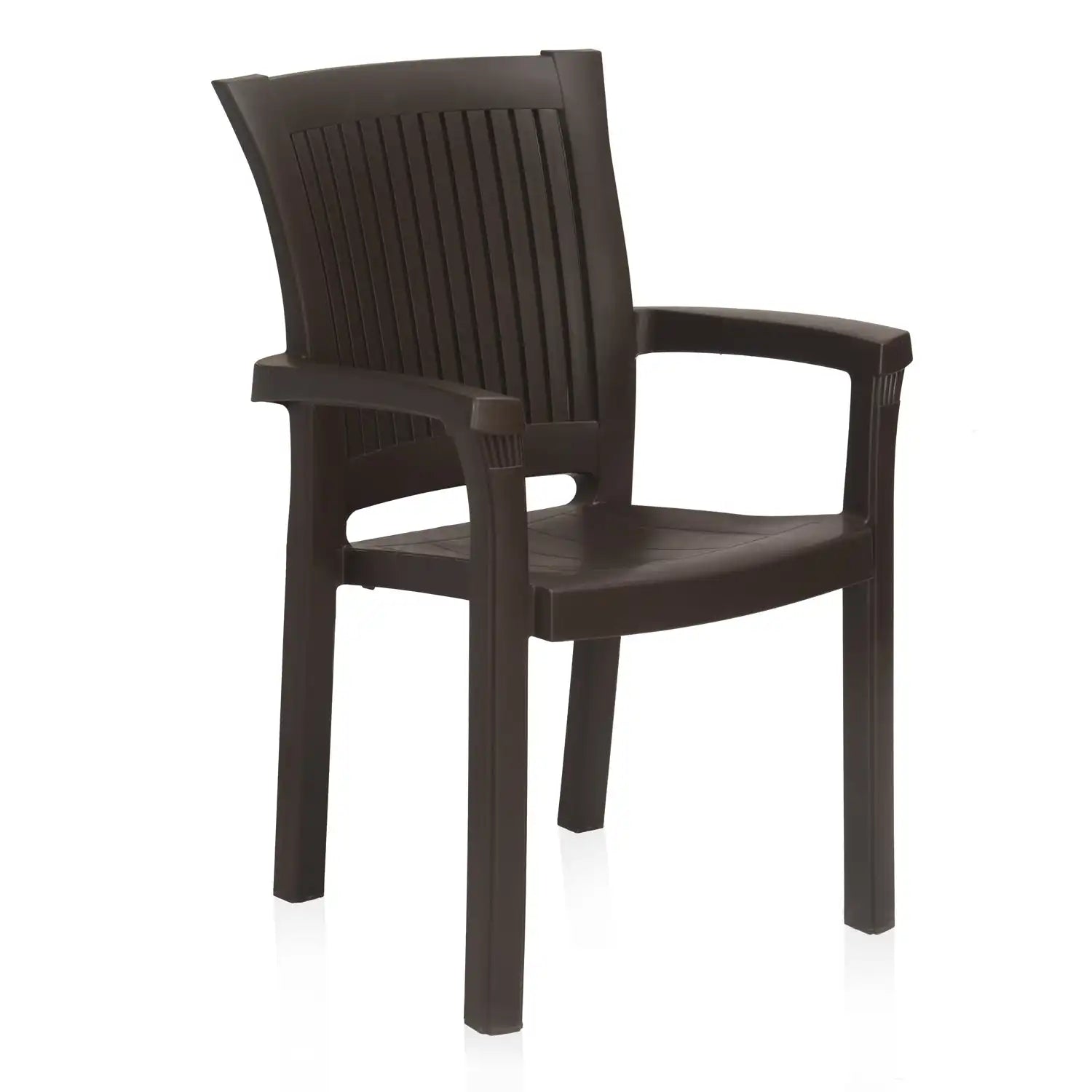 Nilkamal Platinum Plastic Arm Chair (Season Rust Brown) - Nilkamal | VK Furniture & Electronics Mangalore