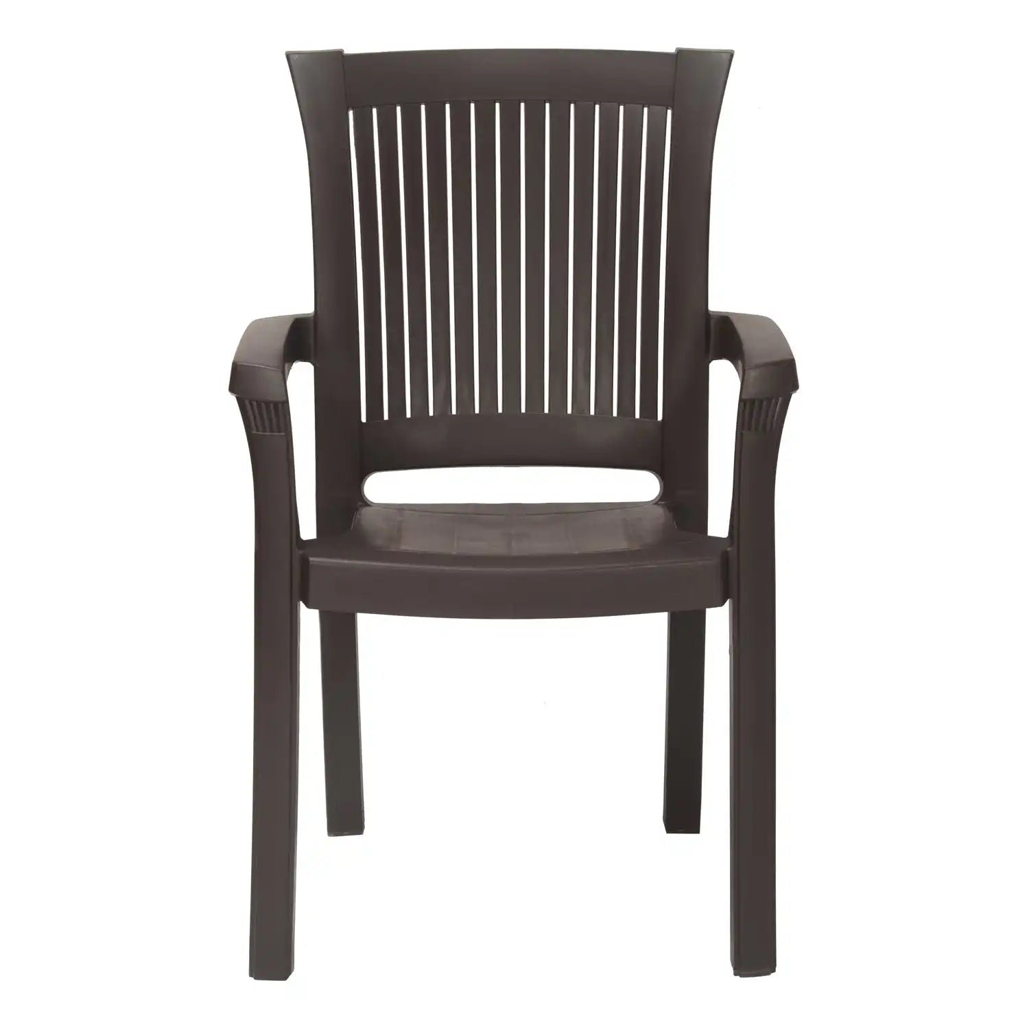 Nilkamal Platinum Plastic Arm Chair (Season Rust Brown) - Nilkamal | VK Furniture & Electronics Mangalore