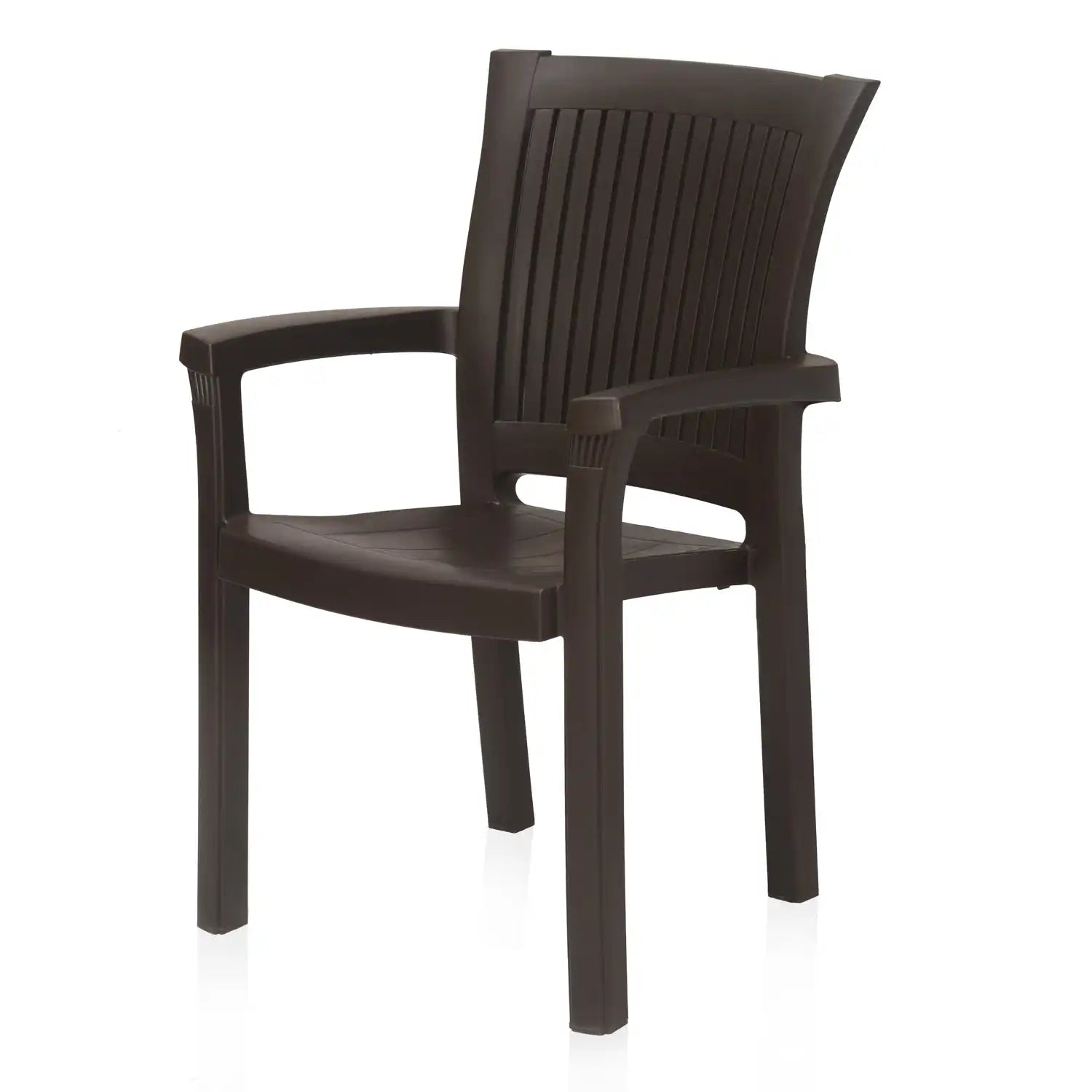 Nilkamal Platinum Plastic Arm Chair (Season Rust Brown) - Nilkamal | VK Furniture & Electronics Mangalore