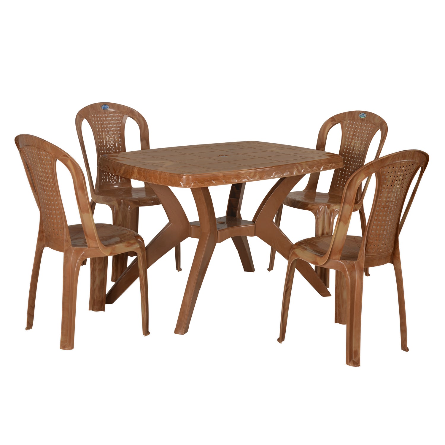 Nilkamal Shahenshah Kross 4 Seater Dining Set - Nilkamal | VK Furniture & Electronics Mangalore