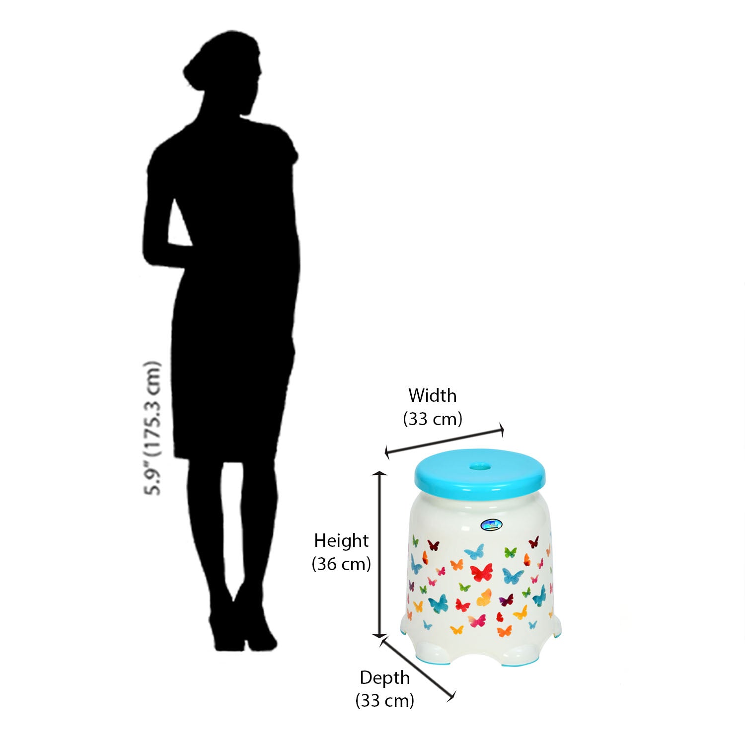 Nilkamal STL27F Plastic Stool - Nilkamal | VK Furniture & Electronics Mangalore