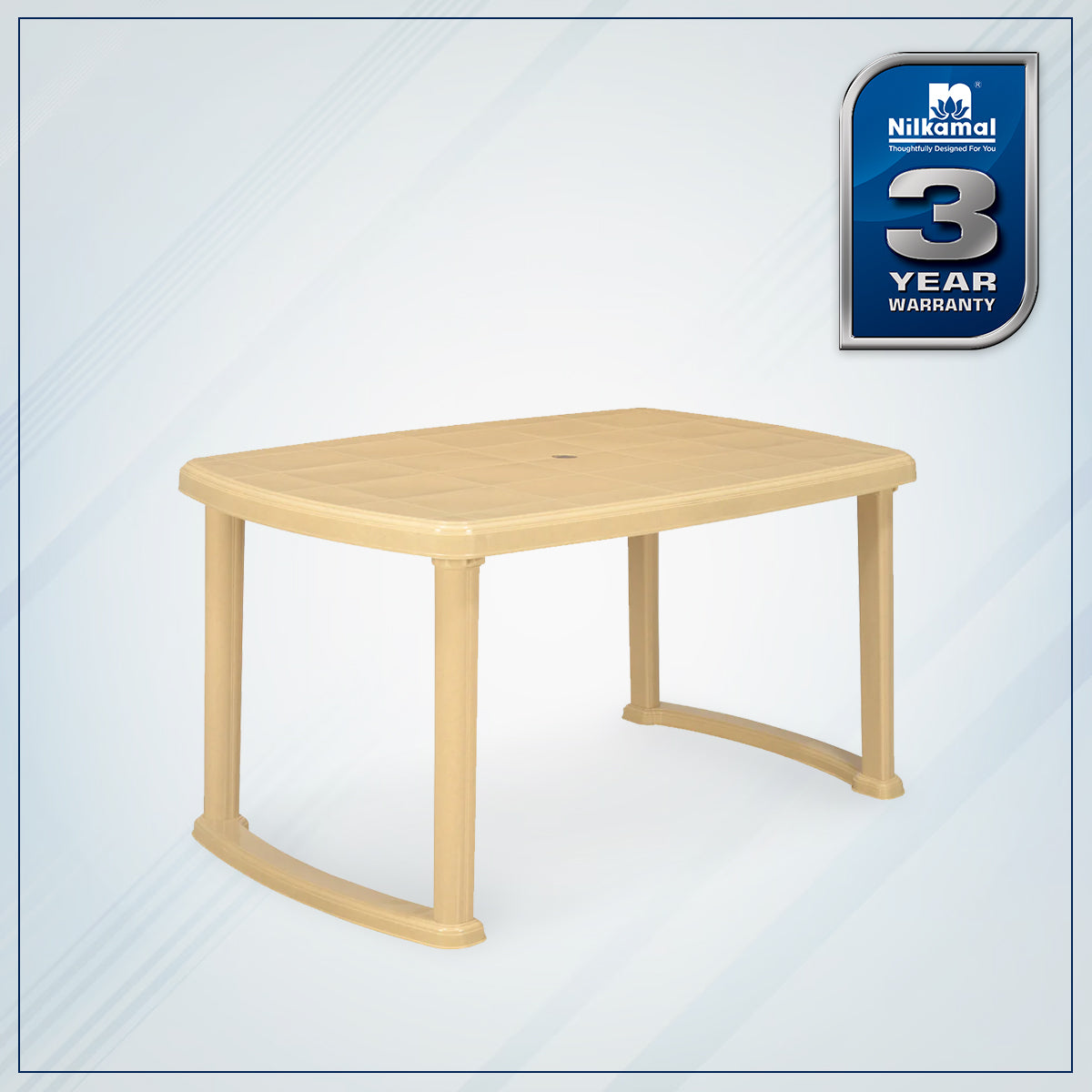 Nilkamal Mega Dinning Table (Marble Beige)