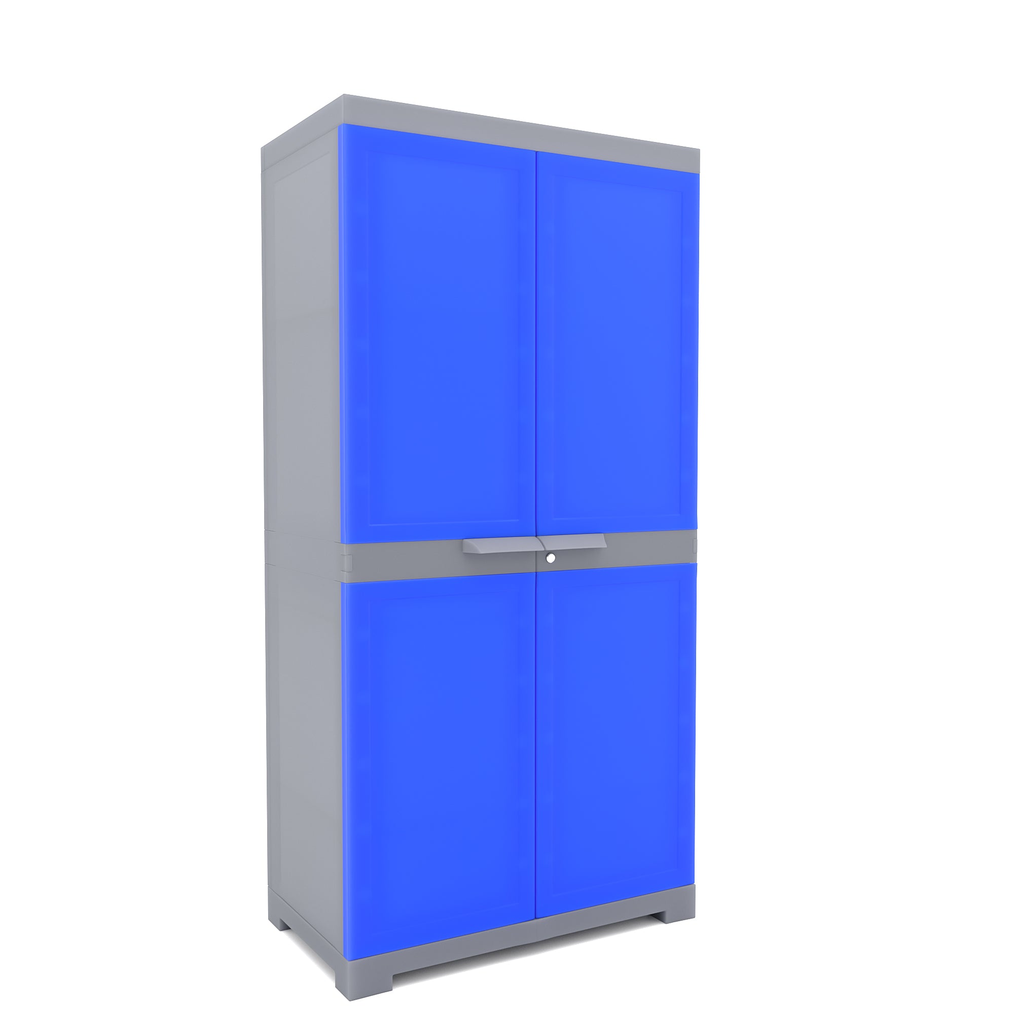 Nilkamal Freedom Mini Medium (FMM) Plastic Storage Cabinet (Deep Blue / Grey) - Nilkamal | VK Furniture & Electronics Mangalore