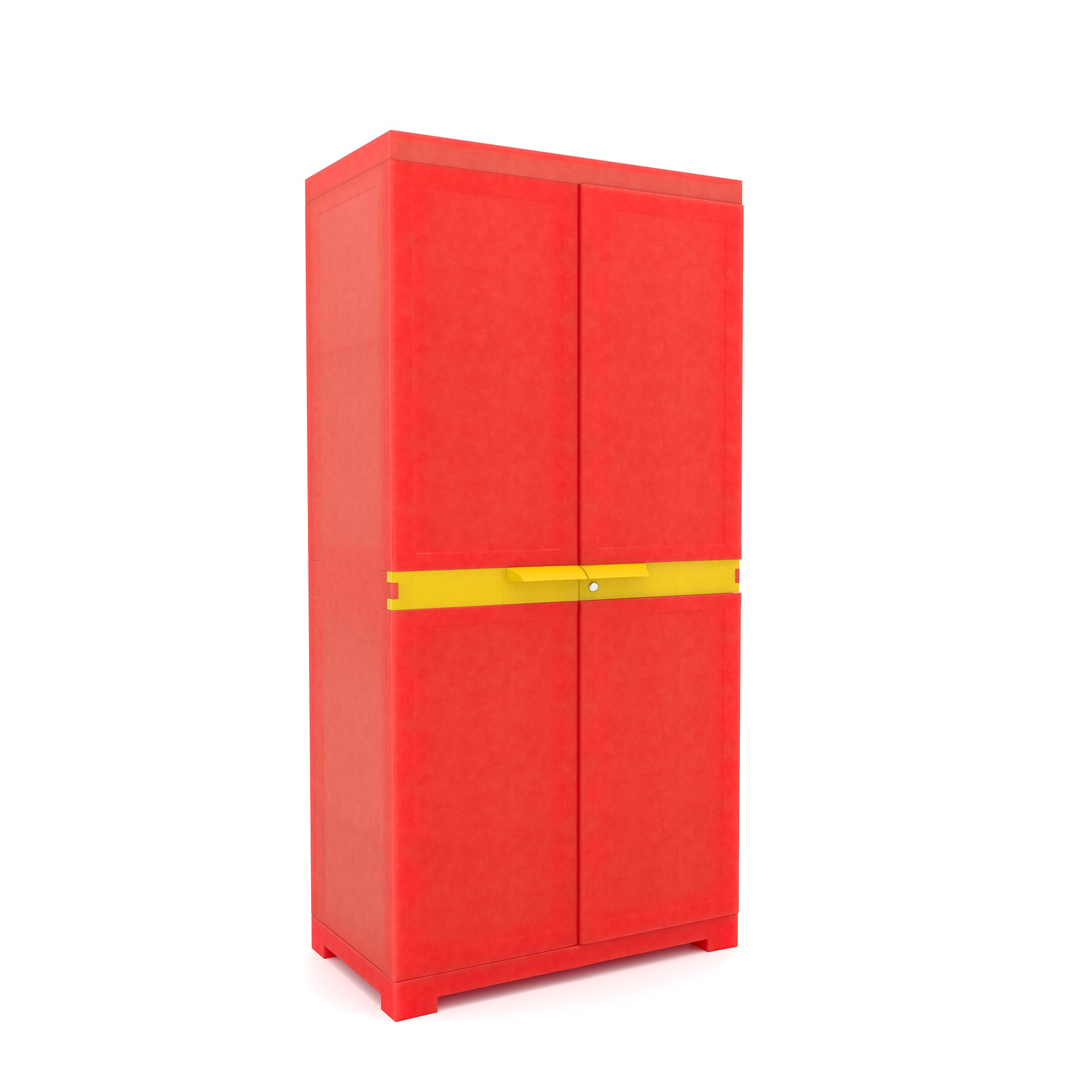 Nilkamal Freedom Mini Medium (FMM) Plastic Storage Cabinet (Bright Red / Yellow) - Nilkamal | VK Furniture & Electronics Mangalore
