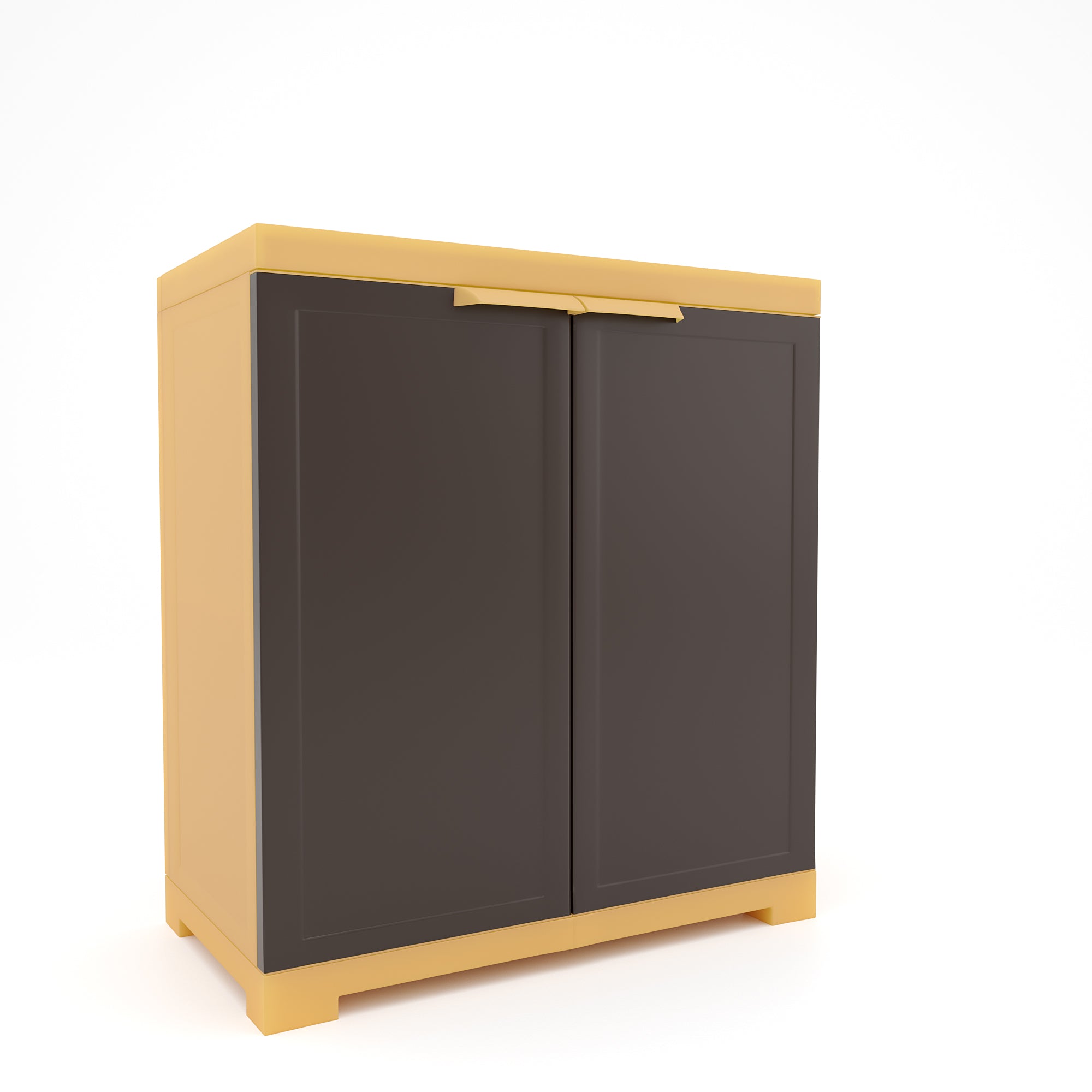 Nilkamal Freedom Mini Small (FMS) Plastic Storage Cabinet/Bookshelf (Weathered Brown / Biscuit) - Nilkamal | VK Furniture & Electronics Mangalore