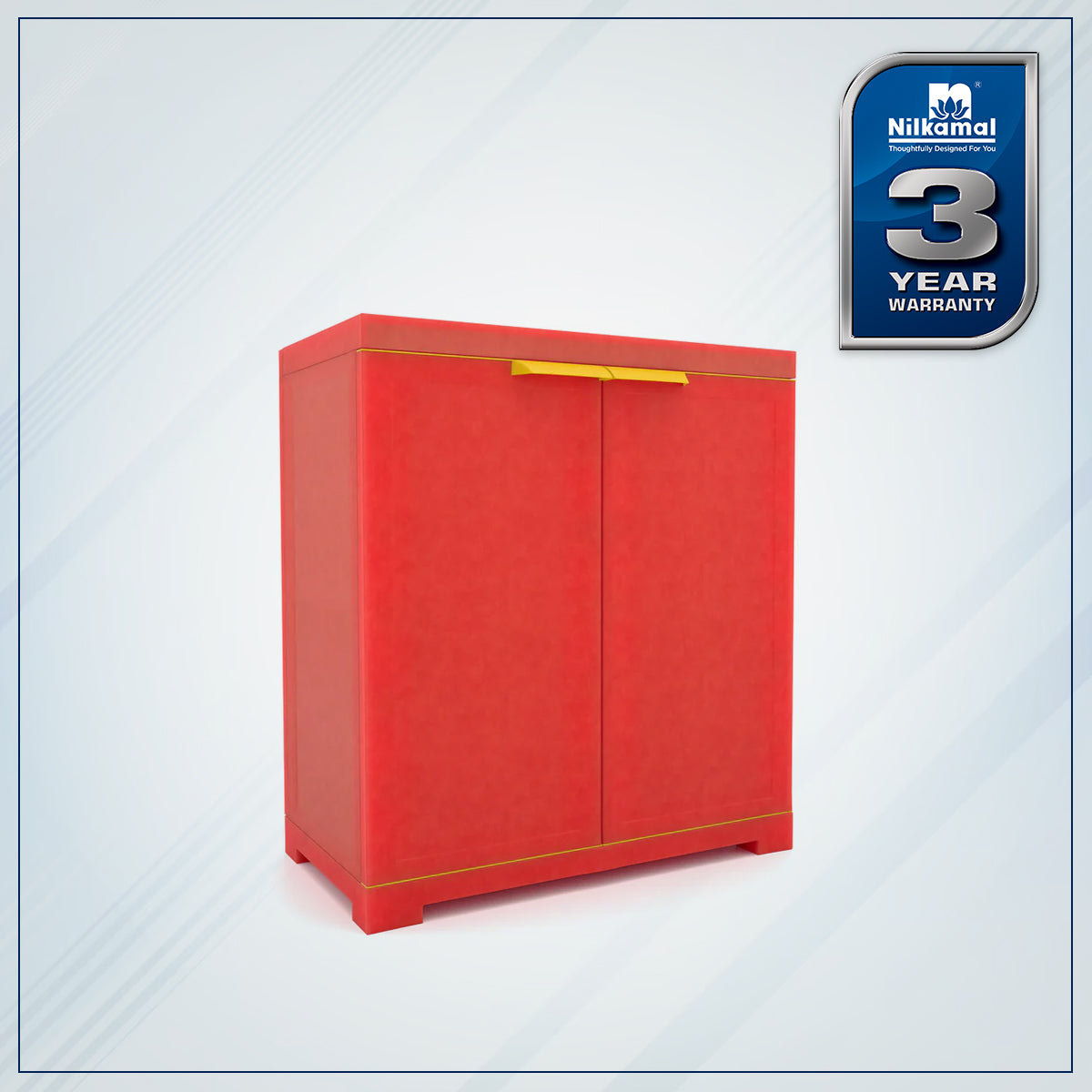 Nilkamal Freedom Mini Small (FMS) Plastic Storage Cabinet (Bright Red / Yellow) - Nilkamal | VK Furniture & Electronics Mangalore