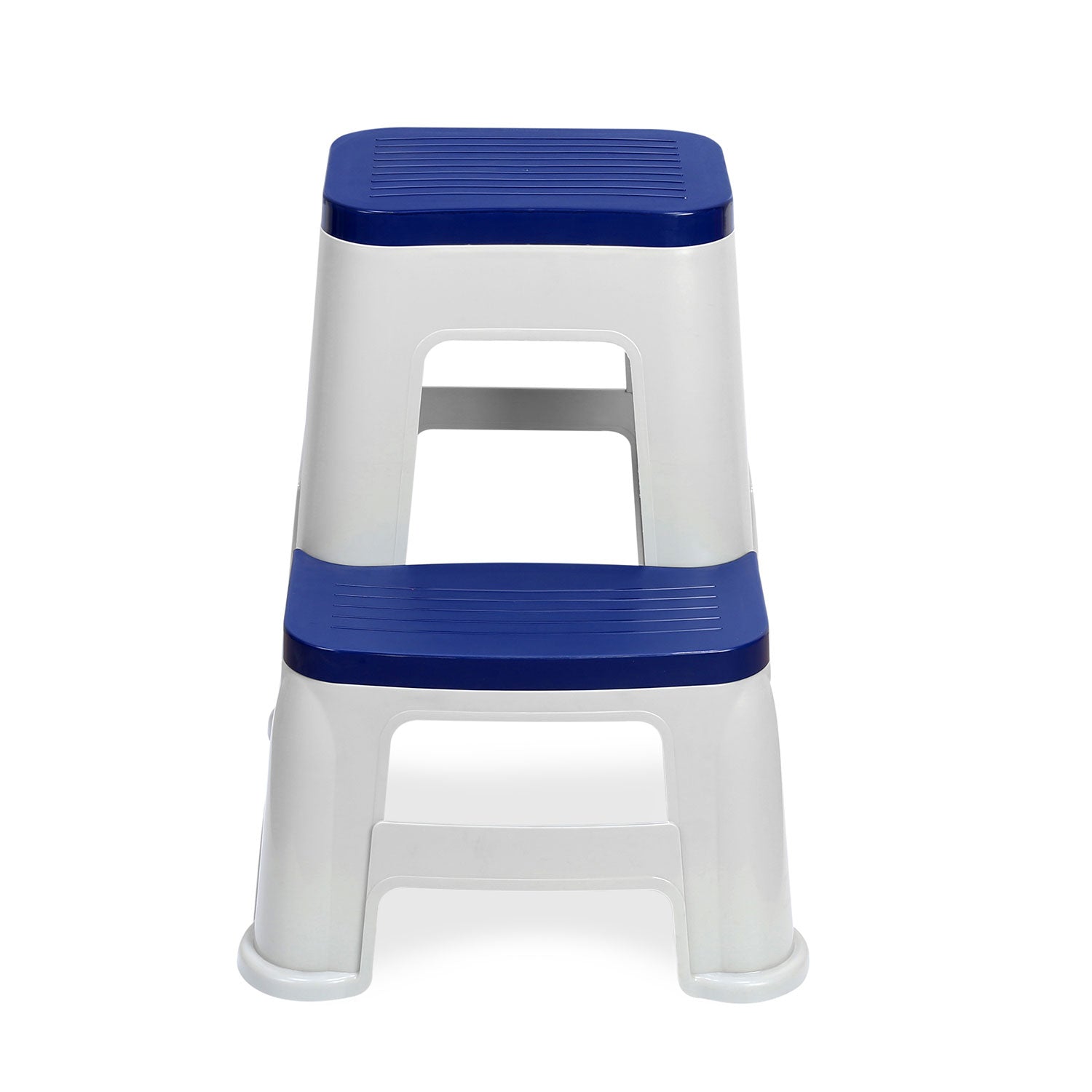 Nilkamal Step Stool 31 (Silk Grey /  Cobalt Blue) - Nilkamal | VK Furniture & Electronics Mangalore