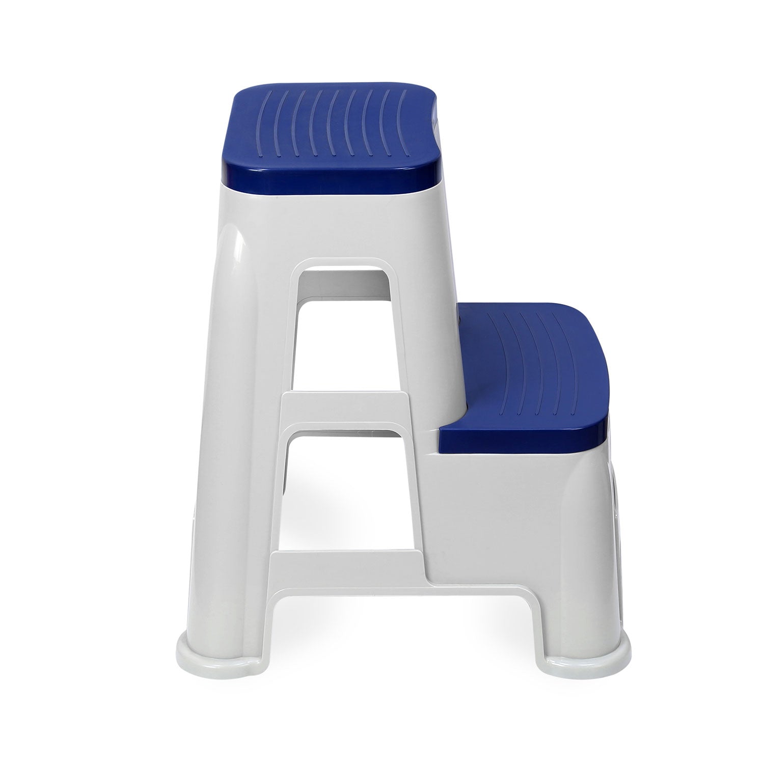 Nilkamal Step Stool 31 (Silk Grey /  Cobalt Blue) - Nilkamal | VK Furniture & Electronics Mangalore