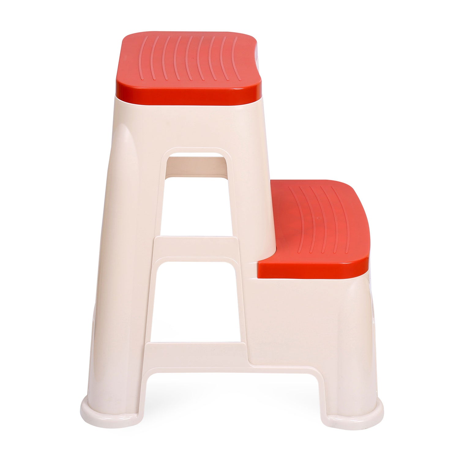 Nilkamal Step Stool 31 (Basket Beach /  Coral Red) - Nilkamal | VK Furniture & Electronics Mangalore