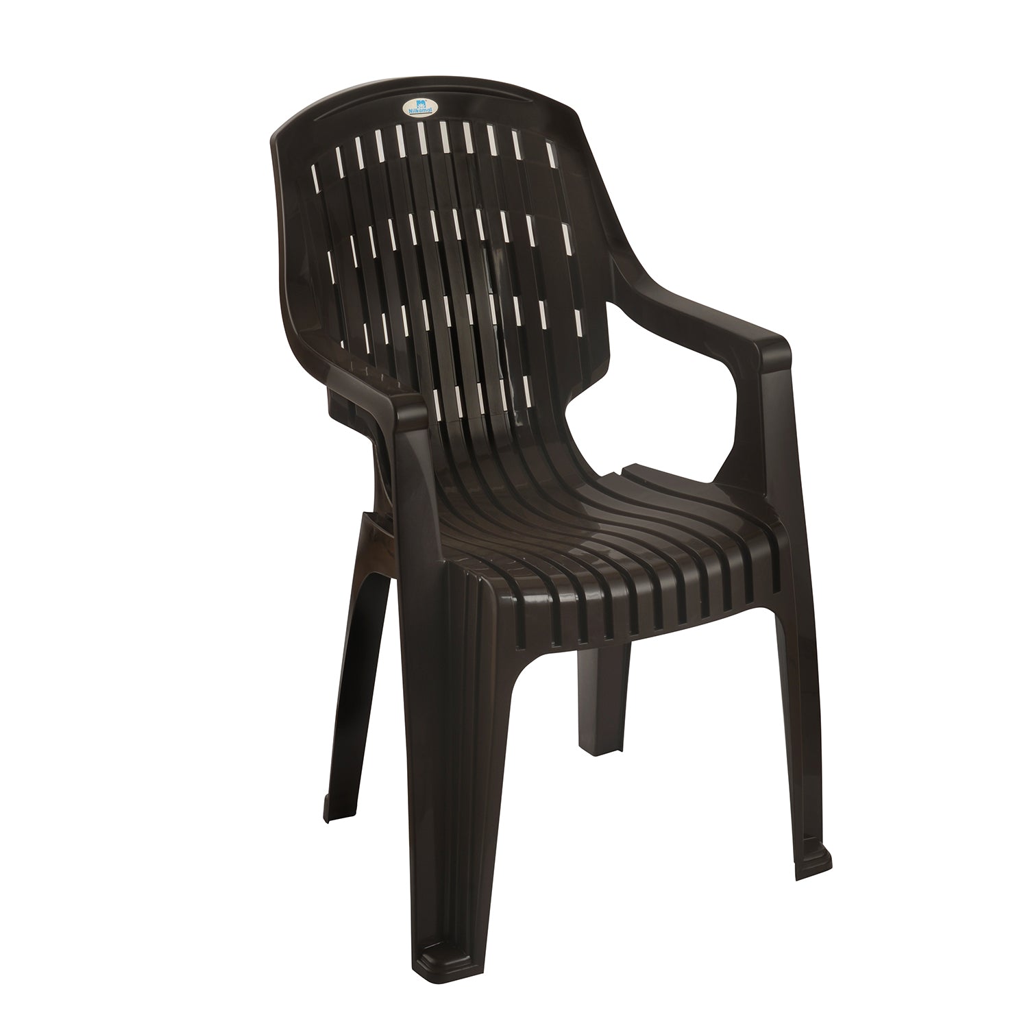Nilkamal CHR2230 Plastic Arm Chair(Season Rust Brown) - Nilkamal | VK Furniture & Electronics Mangalore