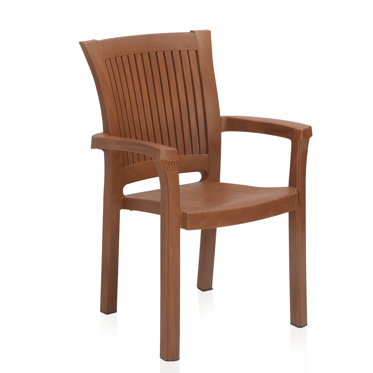 Nilkamal Platinum Plastic Arm Chair (Mango Wood) - Nilkamal | VK Furniture & Electronics Mangalore