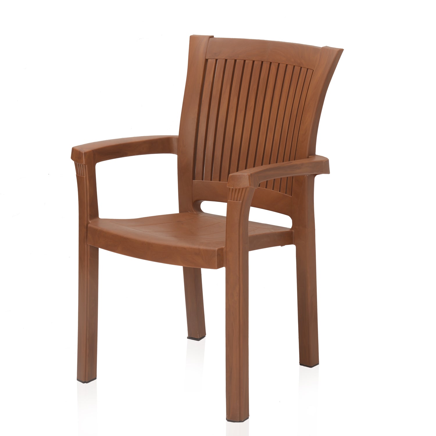 Nilkamal Platinum Plastic Arm Chair (Mango Wood) - Nilkamal | VK Furniture & Electronics Mangalore