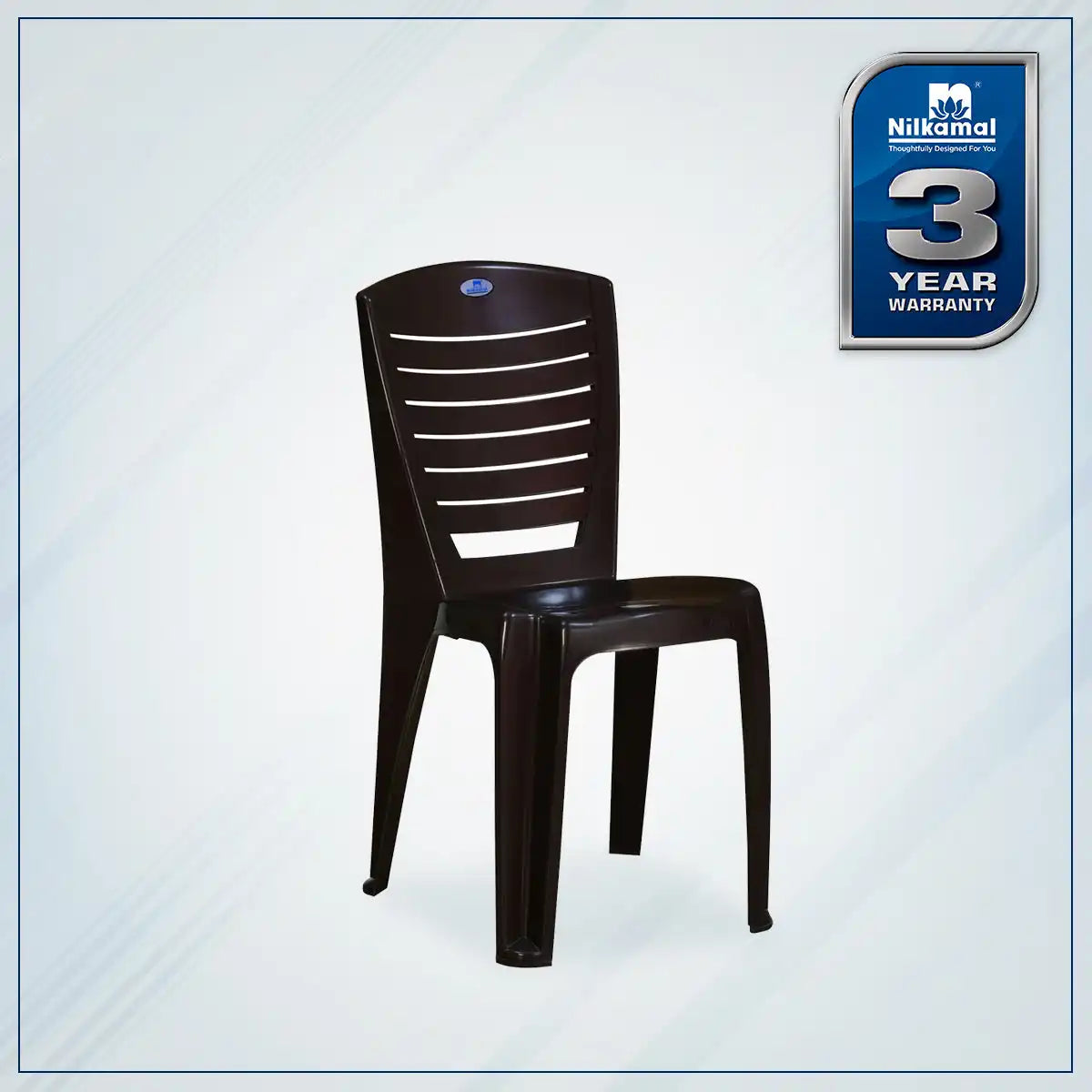 Nilkamal CHR4025 Plastic Armless Chair (Weather Brown) - Nilkamal | VK Furniture & Electronics Mangalore
