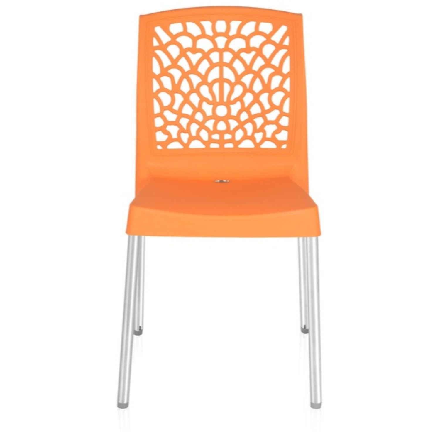 Nilkamal Novella 19 Plastic Armless Chair (Orange) - Nilkamal | VK Furniture & Electronics Mangalore