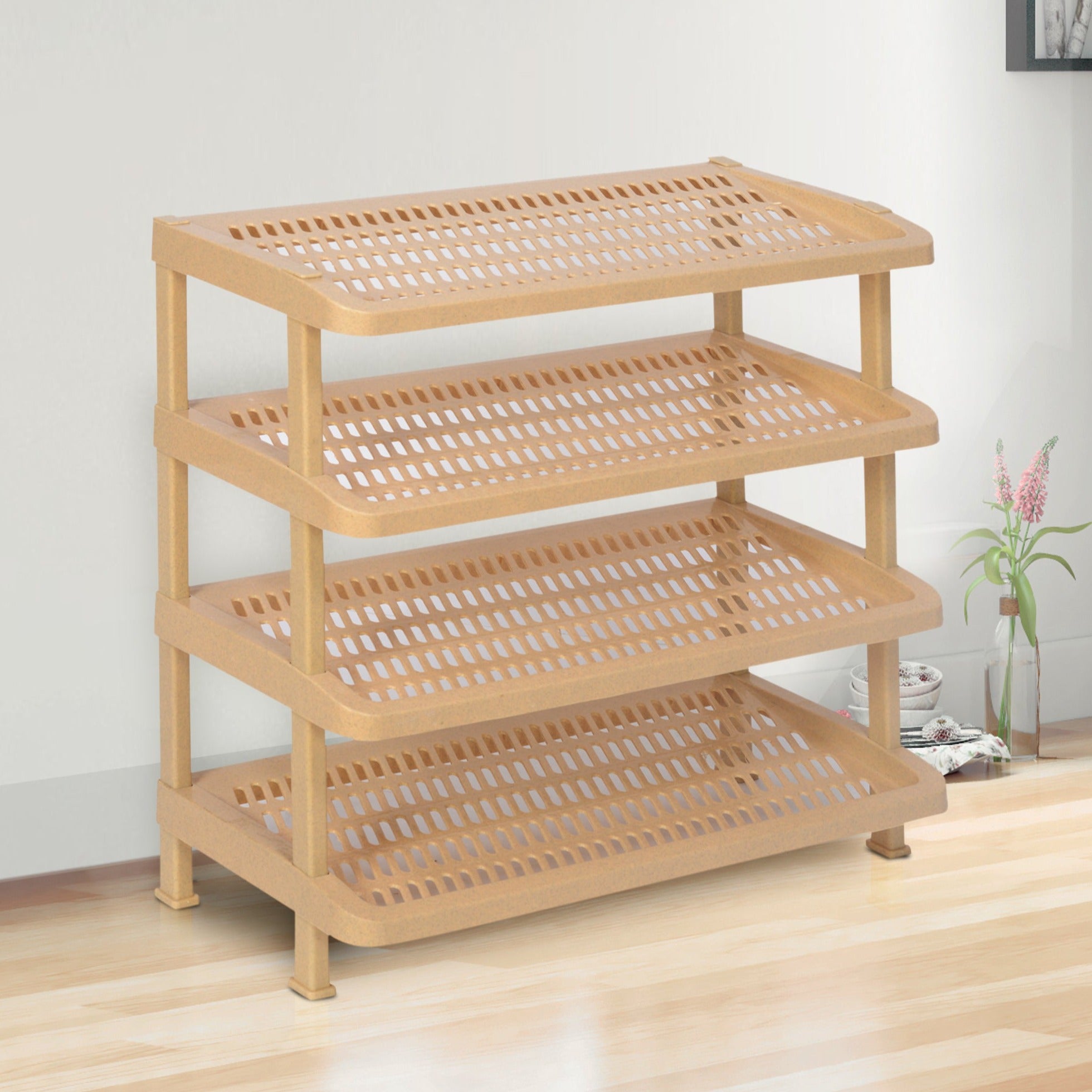 Nilkamal Multirack 04 (Marble Beige) — Nilkamal | VK Furniture Mangalore