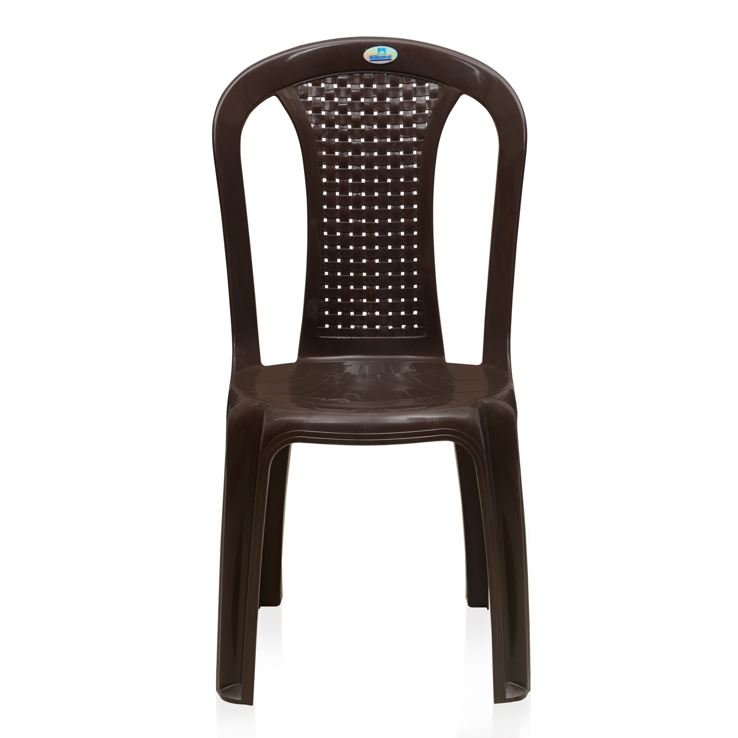 Nilkamal CHR4002 Plastic Armless Chair (Weather Brown) - Nilkamal | VK Furniture & Electronics Mangalore
