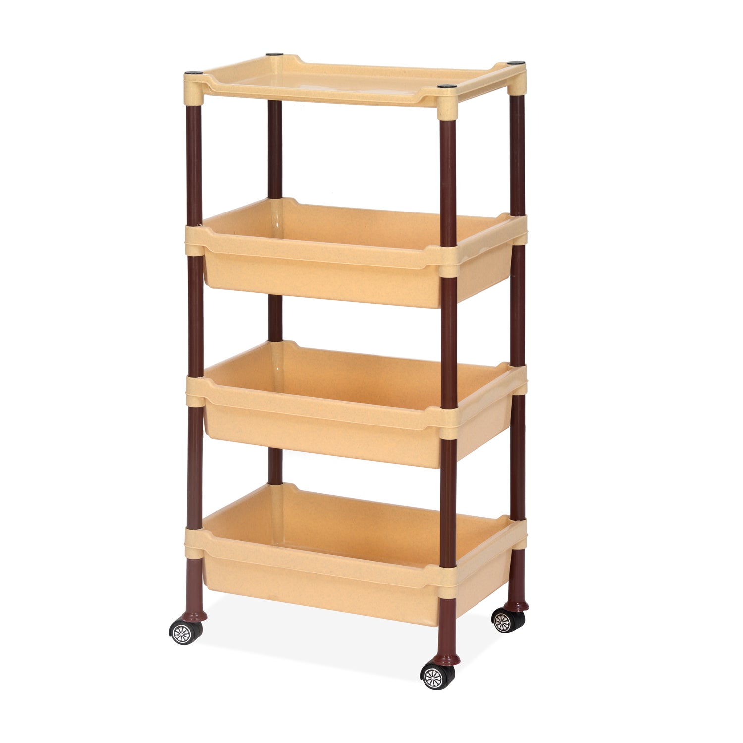 Nilkamal Trolley 23 (Maroon and Marble Beige) - Nilkamal | VK Furniture & Electronics Mangalore
