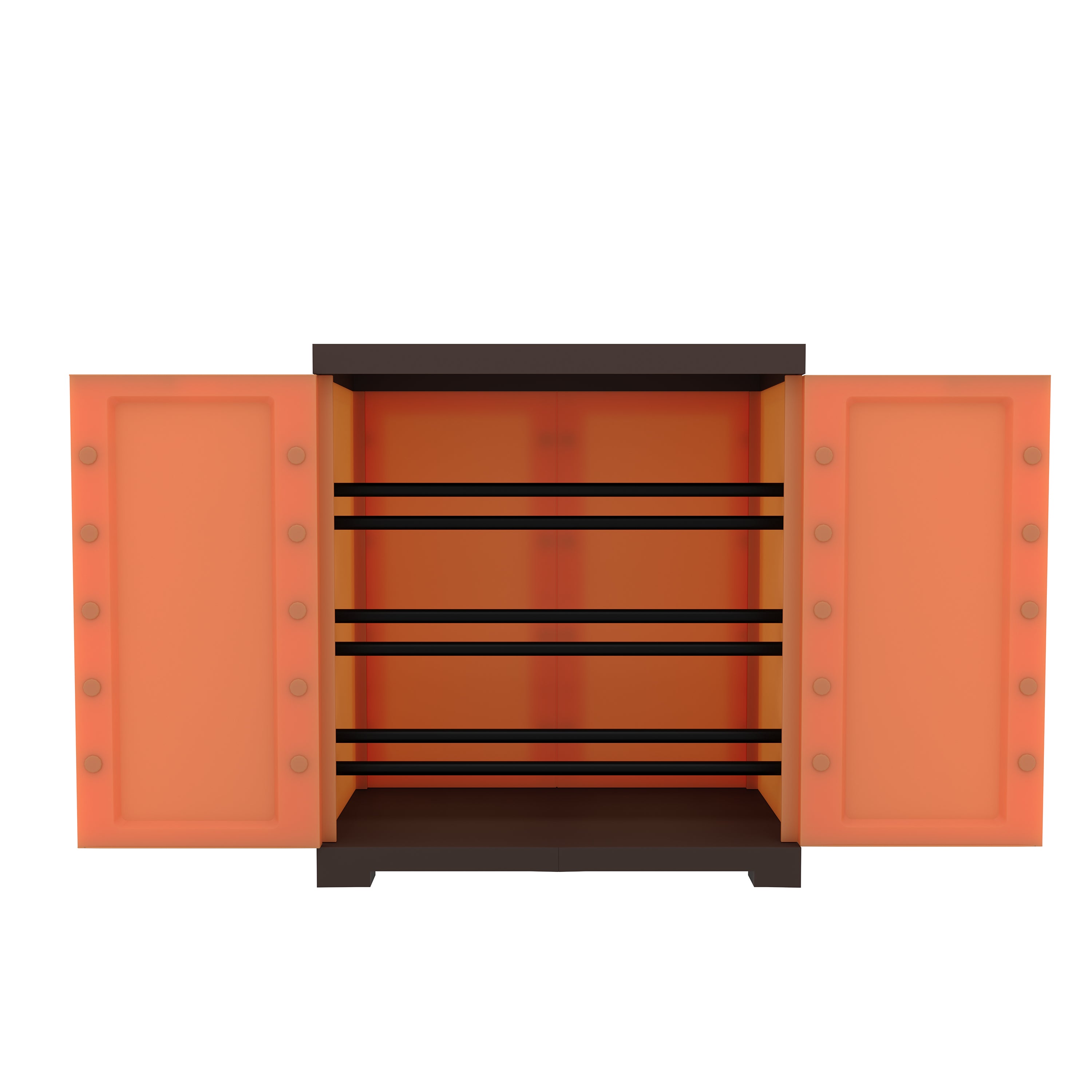 Nilkamal Freedom Mini Shoe Cabinet 09 (Rust and Weathered Brown) - Nilkamal | VK Furniture & Electronics Mangalore