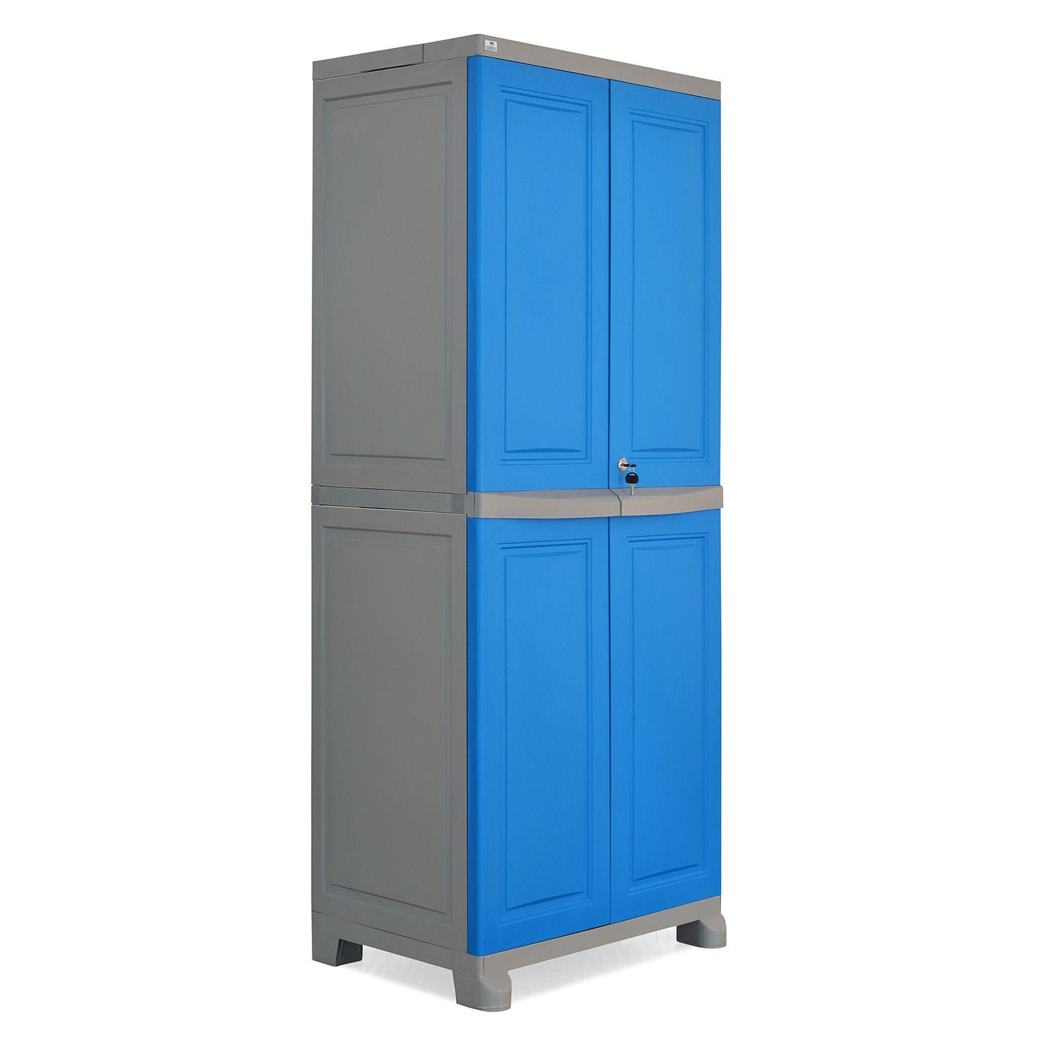 Nilkamal Freedom Big 1 (FB1) Plastic Storage Cabinet (Deep Blue and Grey) - Nilkamal | VK Furniture & Electronics Mangalore