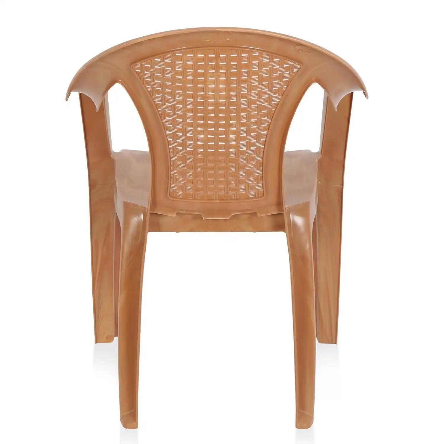 Nilkamal CHR2061 Plastic Arm Chair (Pear Wood) - Nilkamal | VK Furniture & Electronics Mangalore