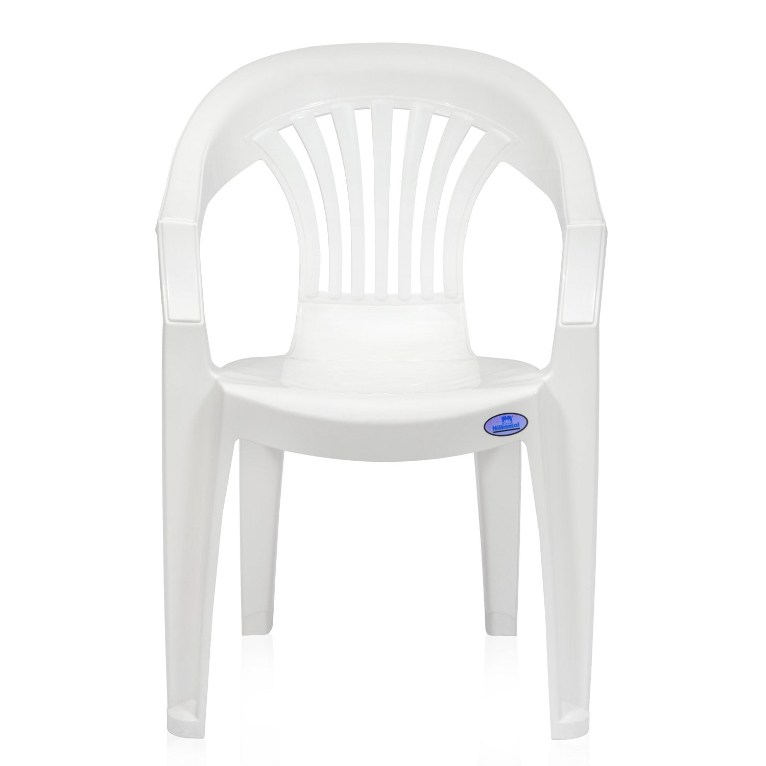 Nilkamal CHR2101 Plastic Arm Chair (Milky White) - Nilkamal | VK Furniture & Electronics Mangalore