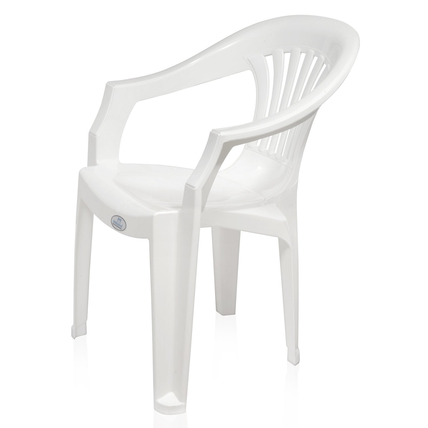 Nilkamal CHR2101 Plastic Arm Chair (Milky White) - Nilkamal | VK Furniture & Electronics Mangalore