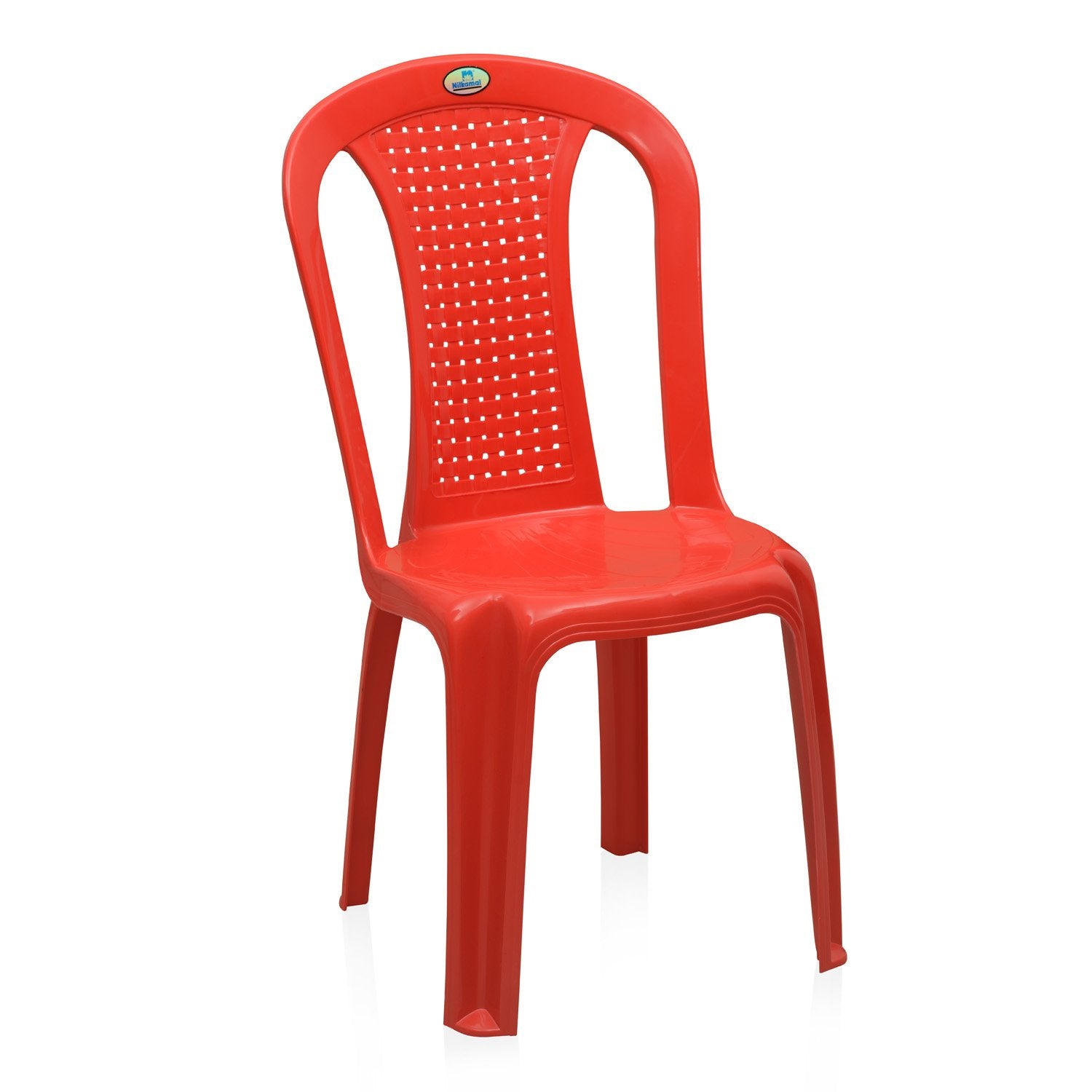Nilkamal CHR4002 Plastic Armless Chair (Bright Red) - Nilkamal | VK Furniture & Electronics Mangalore