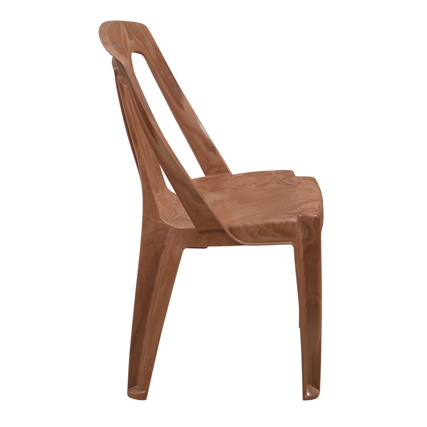 Nilkamal CHR4032 Plastic Armless Chair (Pear Wood) - Nilkamal | VK Furniture & Electronics Mangalore