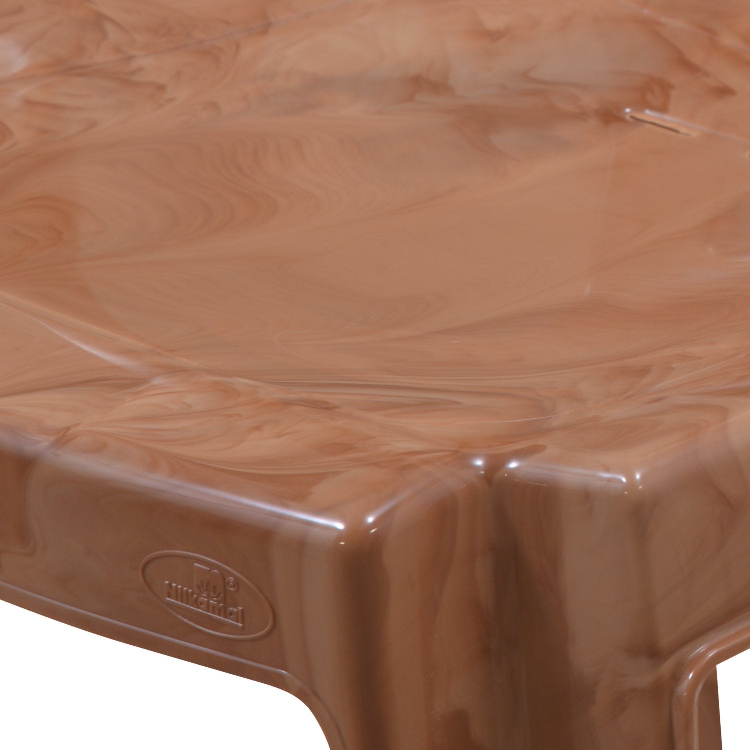 Nilkamal CHR4032 Plastic Armless Chair (Pear Wood) - Nilkamal | VK Furniture & Electronics Mangalore