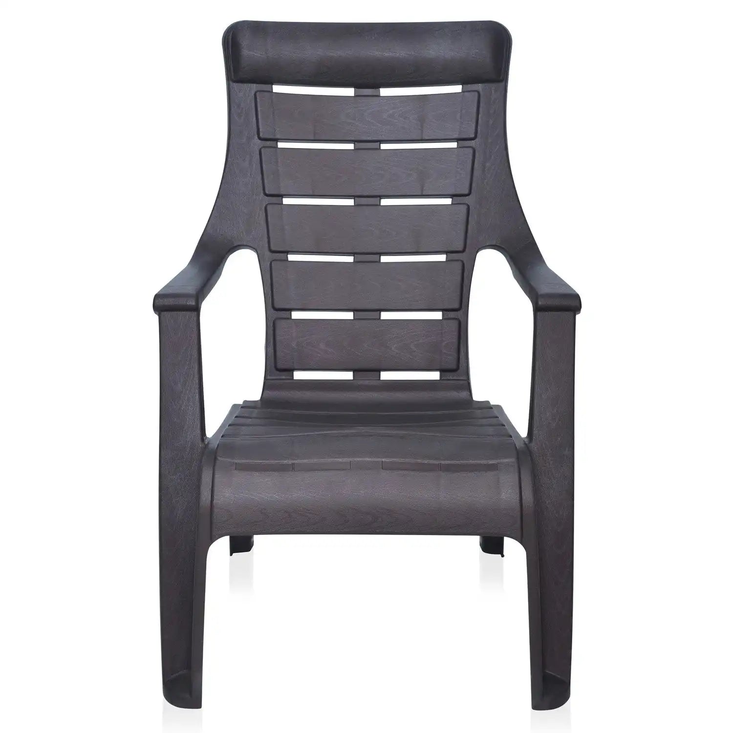 Nilkamal Sunday Plastic Arm Chair (Weather Brown) - Nilkamal | VK Furniture & Electronics Mangalore