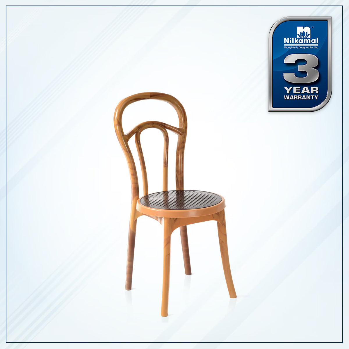Nilkamal CHR4040 Plastic Armless Chair (Weather Brown) - Nilkamal | VK Furniture & Electronics Mangalore