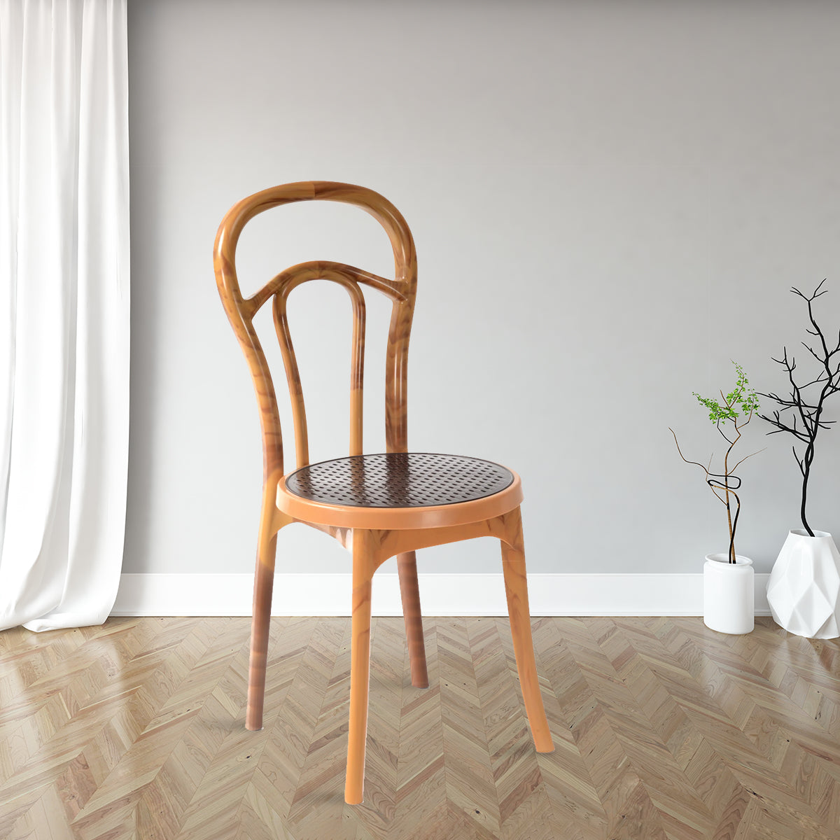 Nilkamal CHR4040 Plastic Armless Chair (Weather Brown) - Nilkamal | VK Furniture & Electronics Mangalore