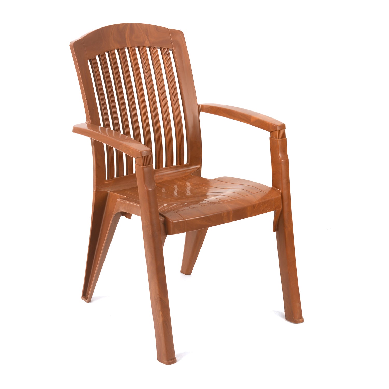 Nilkamal Heritage Plastic Arm Chair (Mango Wood) - Nilkamal | VK Furniture & Electronics Mangalore