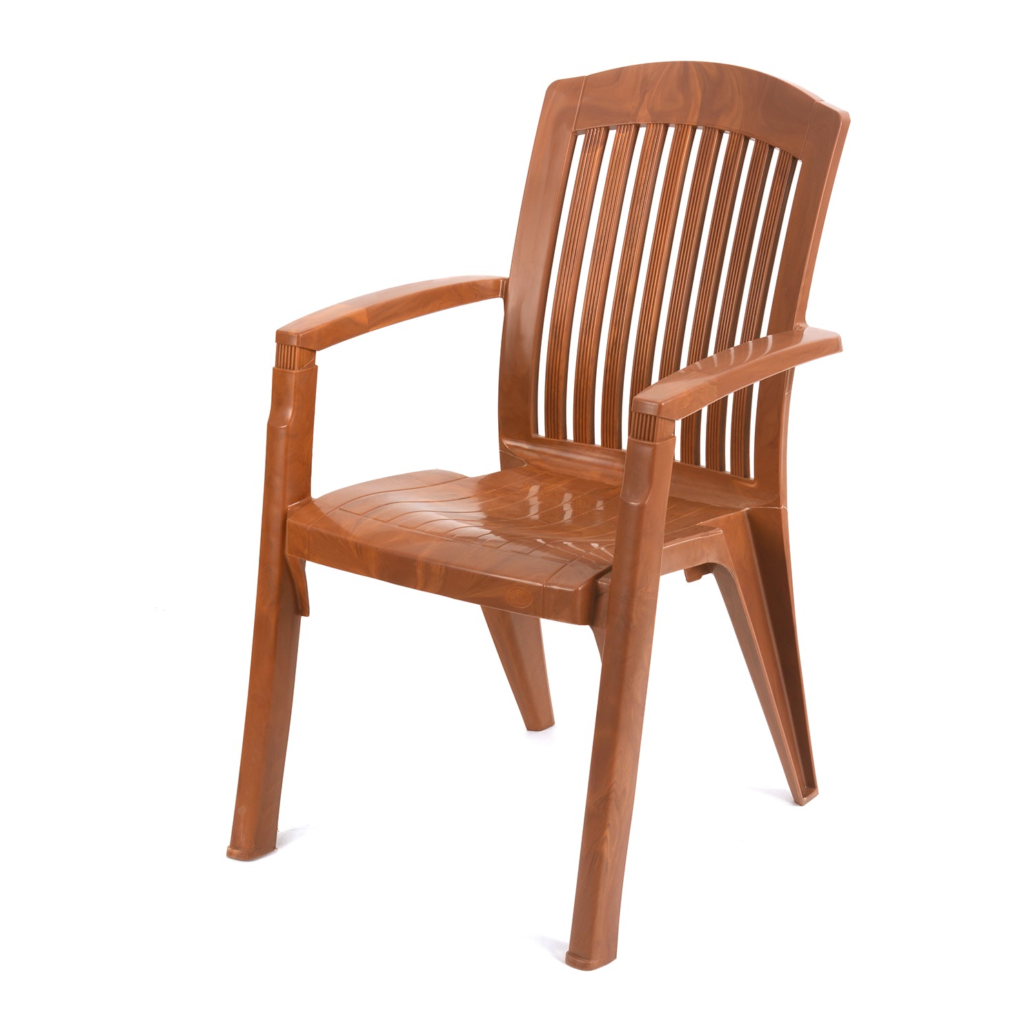 Nilkamal Heritage Plastic Arm Chair (Mango Wood) - Nilkamal | VK Furniture & Electronics Mangalore