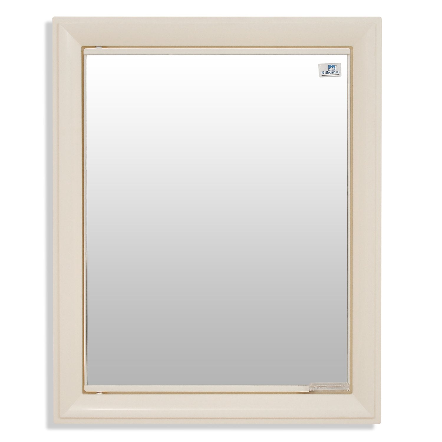 Nilkamal Gem Plastic Cabinet with Mirror (Ivory) - Nilkamal | VK Furniture & Electronics Mangalore
