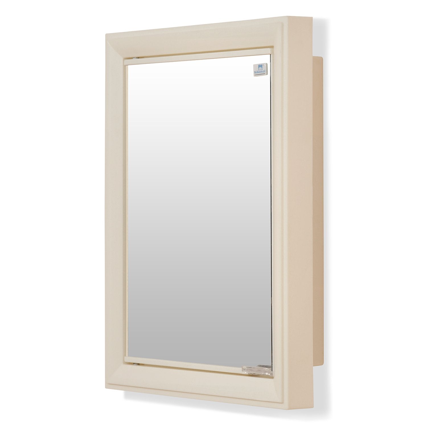 Nilkamal Gem Plastic Cabinet with Mirror (Ivory) - Nilkamal | VK Furniture & Electronics Mangalore