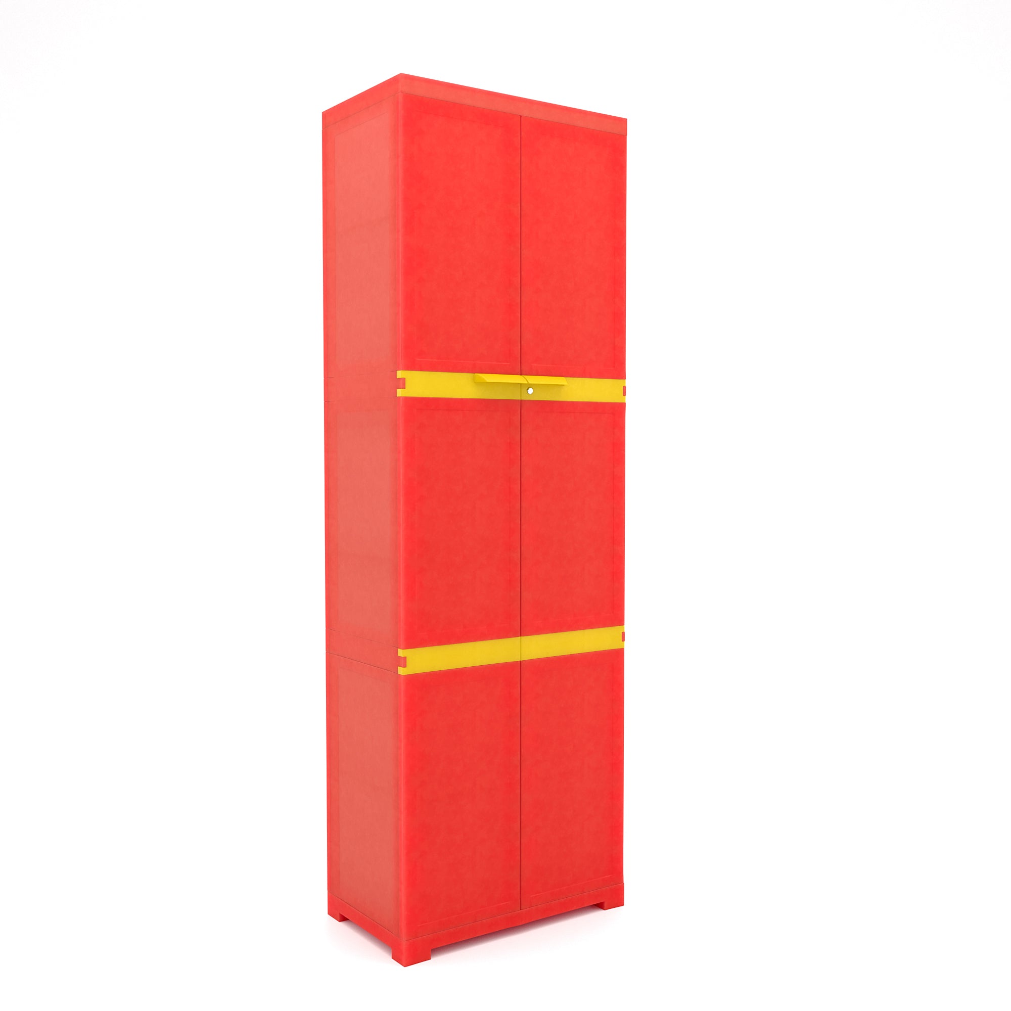 Nilkamal Freedom Mini Large (FML) Plastic Storage Cabinet (Bright Red / Yellow) - Nilkamal | VK Furniture & Electronics Mangalore