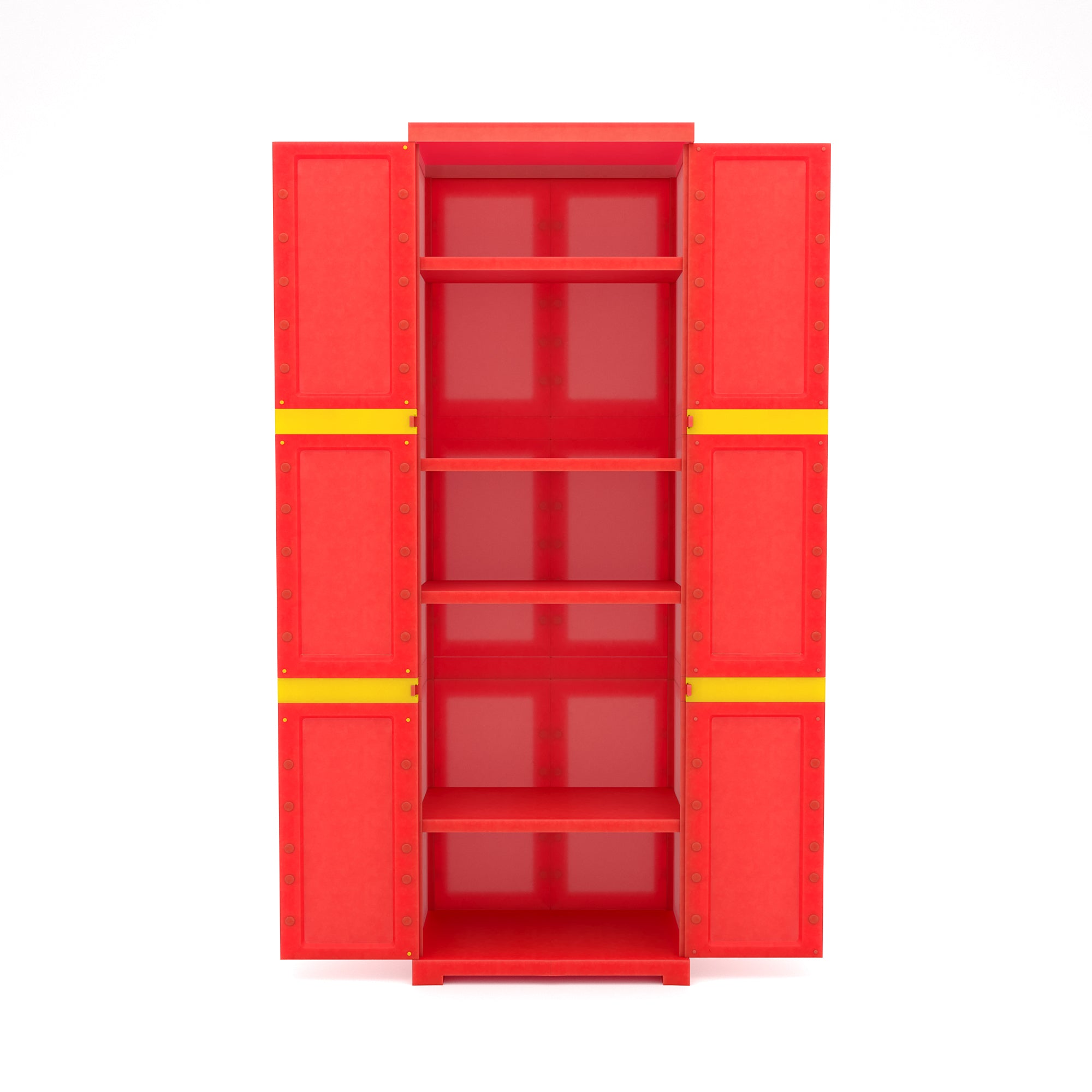 Nilkamal Freedom Mini Large (FML) Plastic Storage Cabinet (Bright Red / Yellow) - Nilkamal | VK Furniture & Electronics Mangalore
