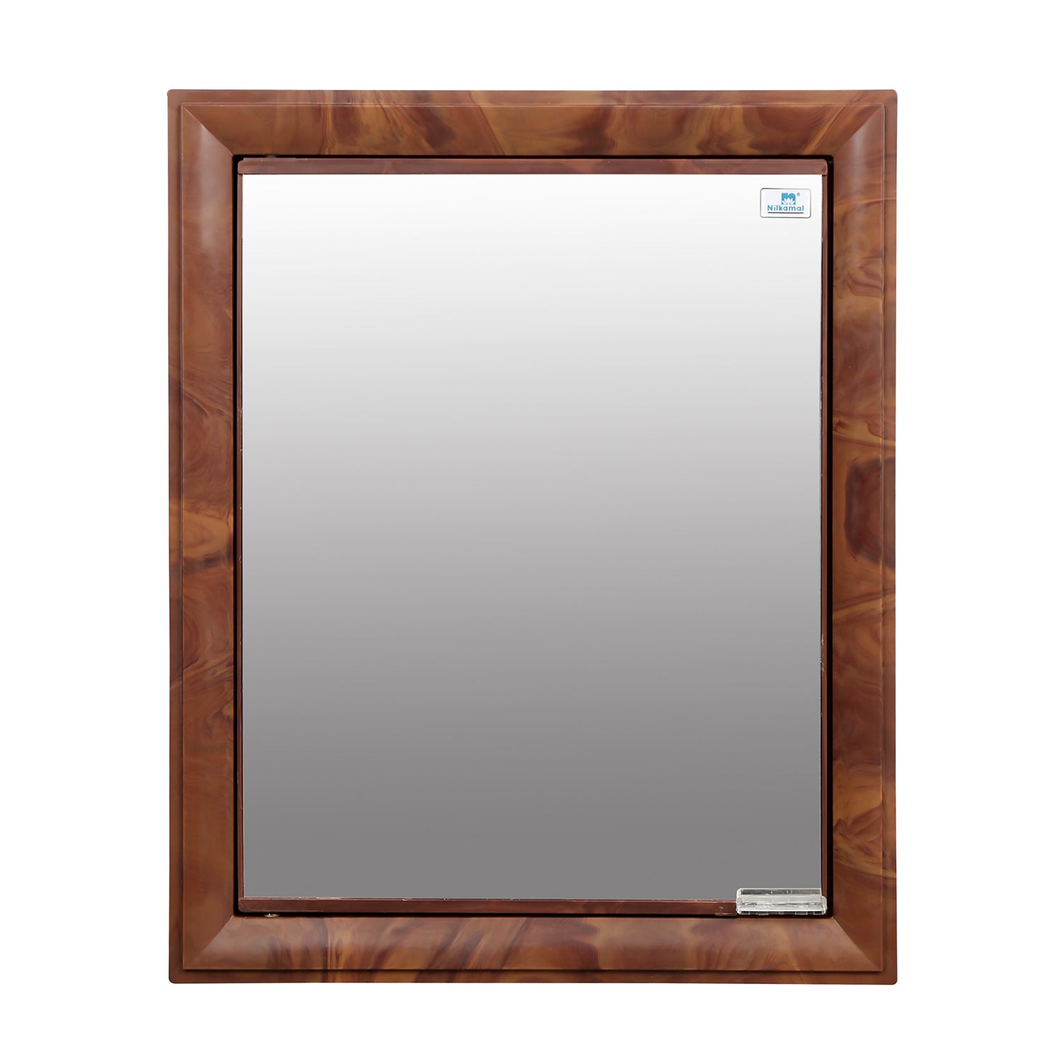 Nilkamal Gem Plastic Cabinet with Mirror (Mango Wood)