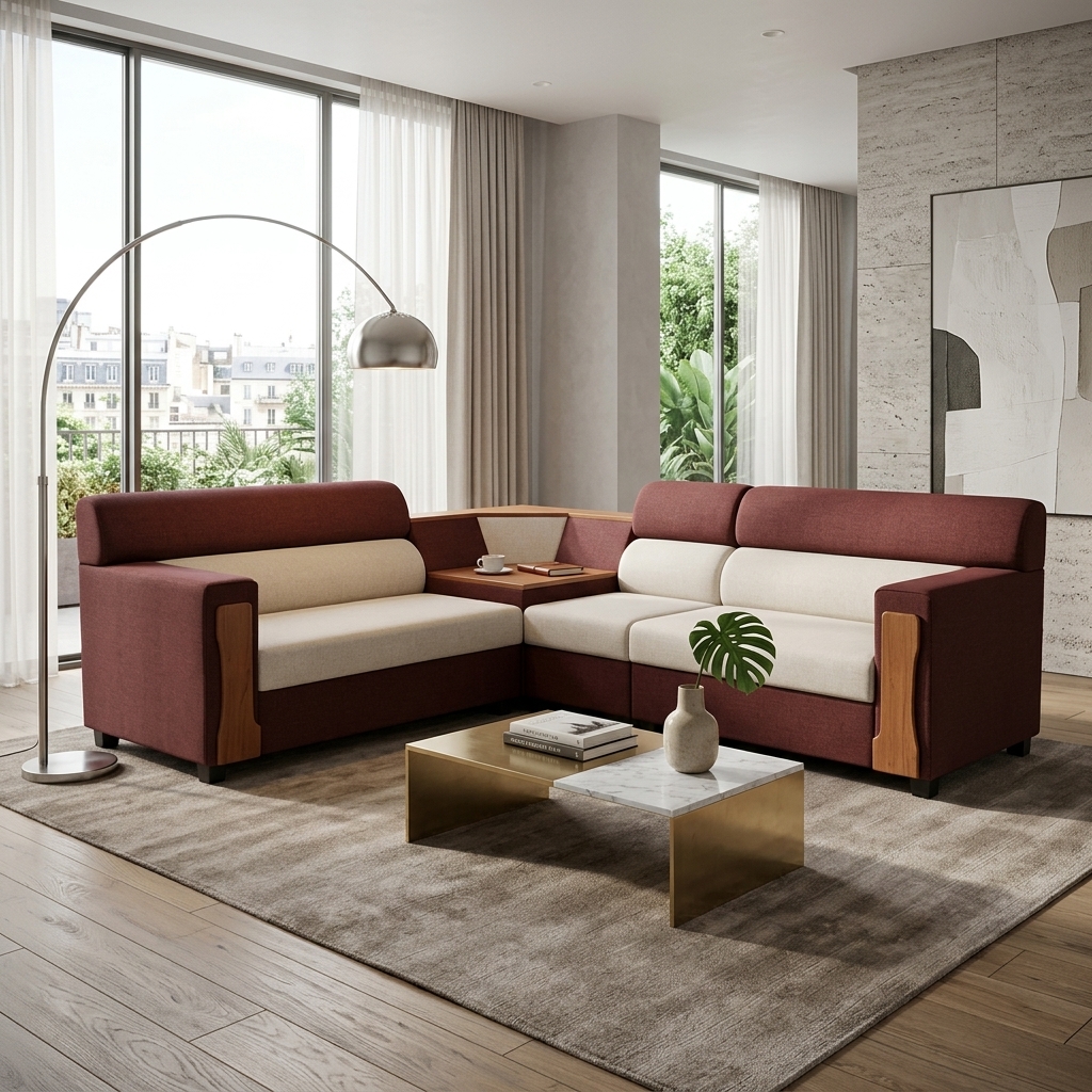 VK Zeno Corner Sofa Set