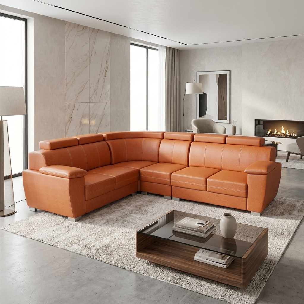 VK Joyce Corner Sofa Set — VK Furniture & Electronics | VK Furniture Mangalore