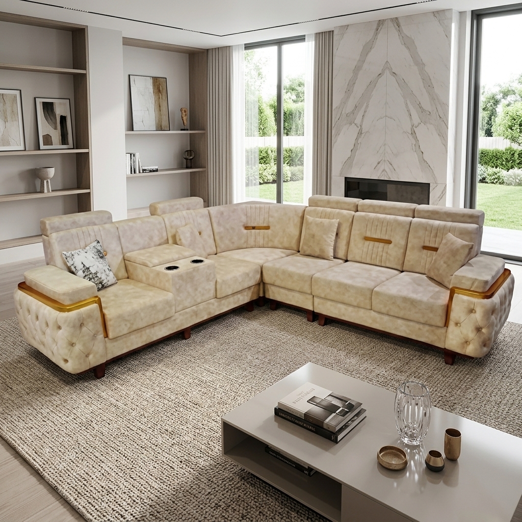VK Zahara Corner Sofa Set