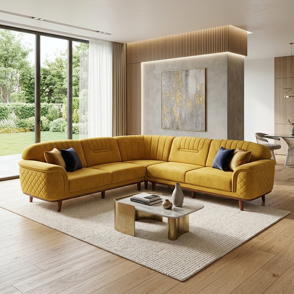 VK  Skyler Corner Sofa Set — VK Furniture & Electronics | VK Furniture Mangalore