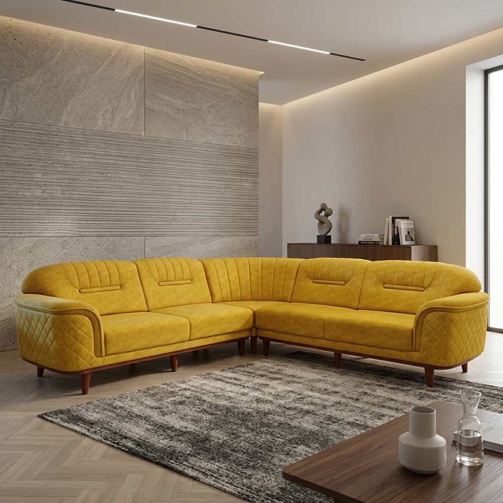 VK  Skyler Corner Sofa Set — VK Furniture & Electronics | VK Furniture Mangalore