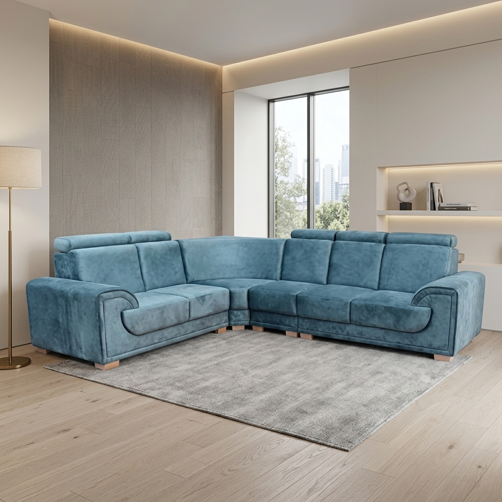 VK Urban Corner Sofa Set — VK Furniture & Electronics | VK Furniture Mangalore