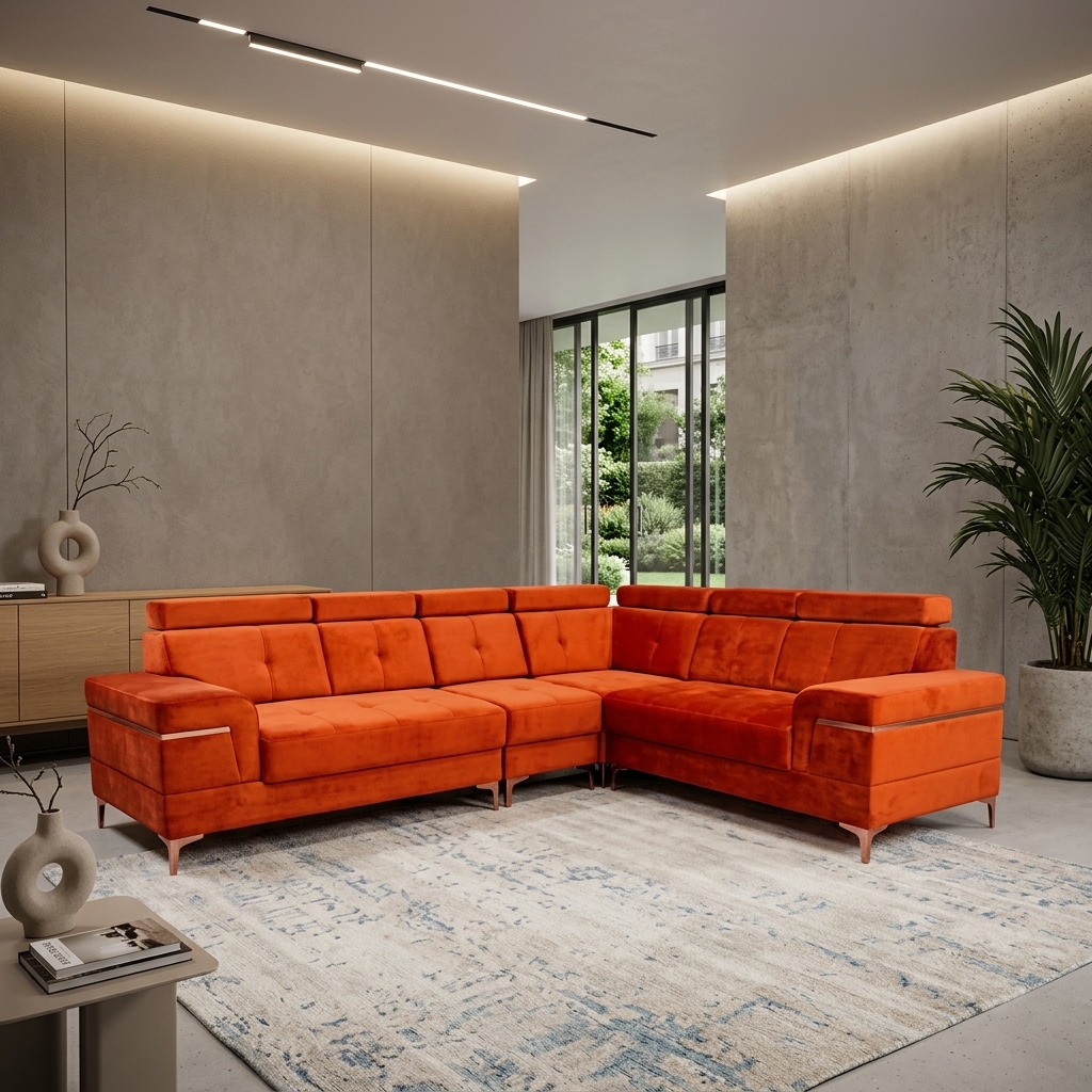 VK Holland Corner Sofa Set — VK Furniture & Electronics | VK Furniture Mangalore