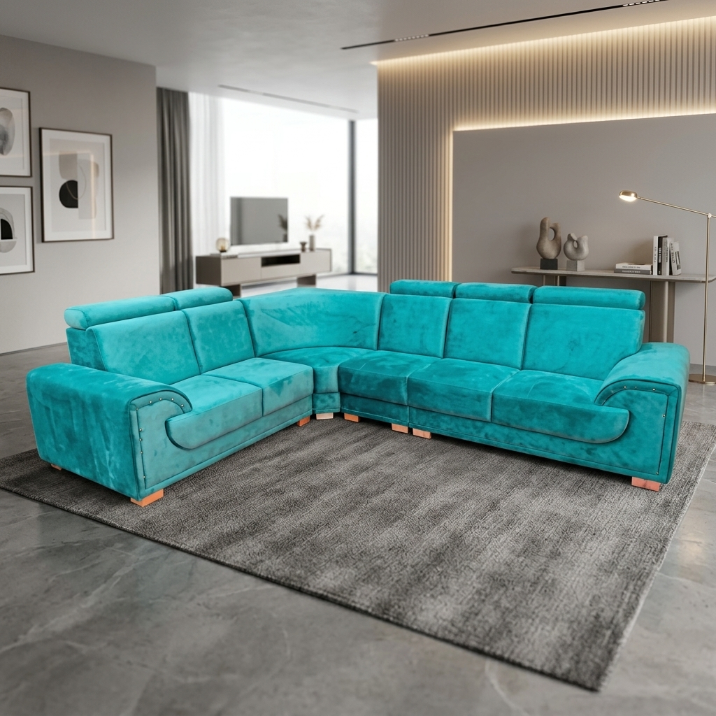 VK Urban Corner Sofa Set — VK Furniture & Electronics | VK Furniture Mangalore