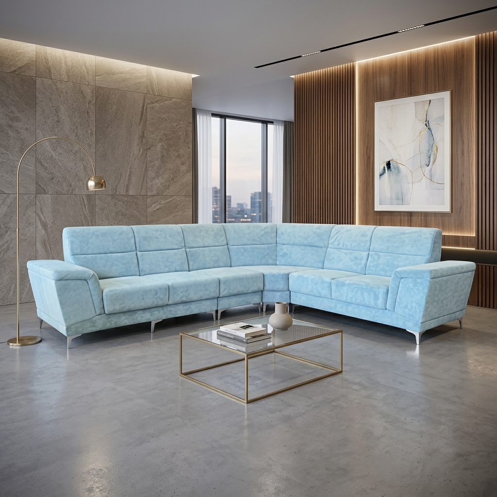 VK Divine Corner Sofa Set — VK Furniture & Electronics | VK Furniture Mangalore