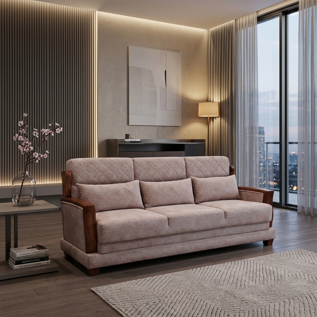 VK Magnifico 3 Seater  Sofa — VK Furniture & Electronics | VK Furniture Mangalore